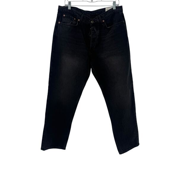 Rag & Bone Men's Beck Authentic Jeans Straight Leg Cropped Black Size 34 NWT - Picture 5 of 12